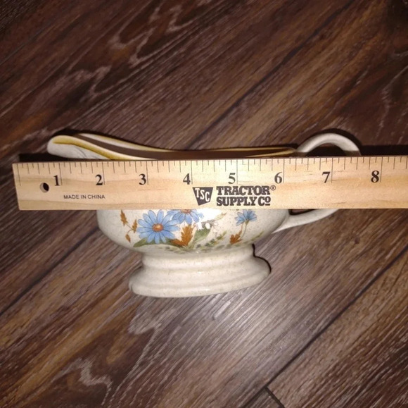 Mikasa Blue Daisy EB804 Gravy Boat Japan - Picture 2 of 5